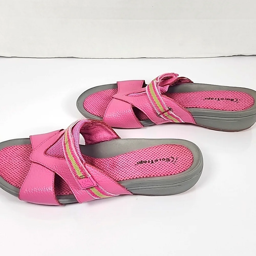 Bare Traps  Women Pink and Gray Open Toe  Sandals Size 6.5 - Picture 3 of 8